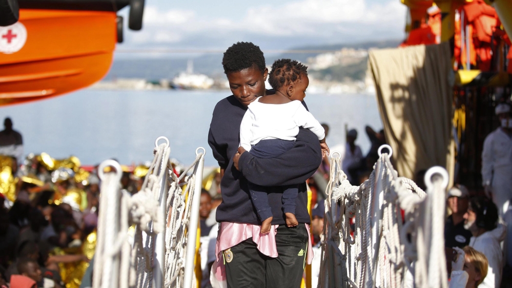 Italian Red Cross rescue operation in Mediterranean Sea