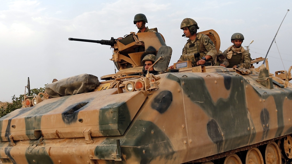 Turkish army operation against IS in Syria''s Jarablus
