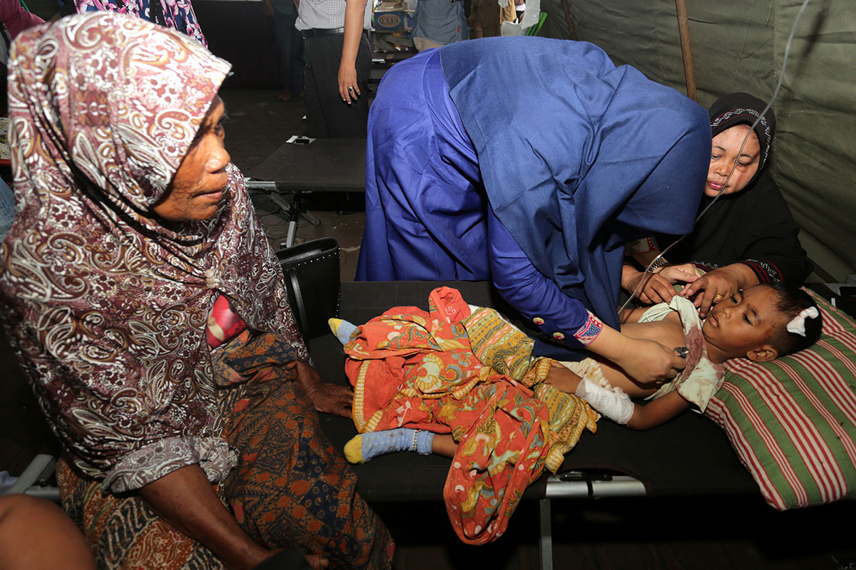 Earthquake in Aceh, Indonesia