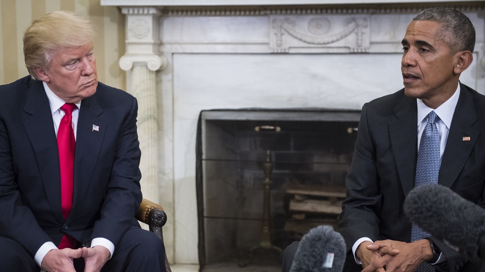 Trump and Obama