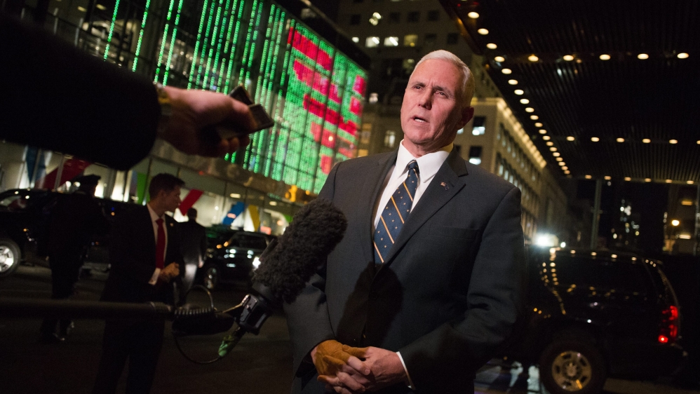 US Vice President-elect Mike Pence has vowed that the Trump administration will take