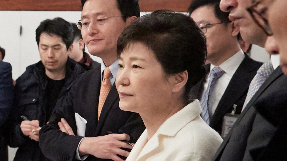 Park could be permanently removed from office or reinstated [Blue House/Yonhap via Reuters]