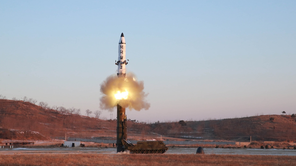North Korea test-firing of Pukguksong-2 ballistic missile