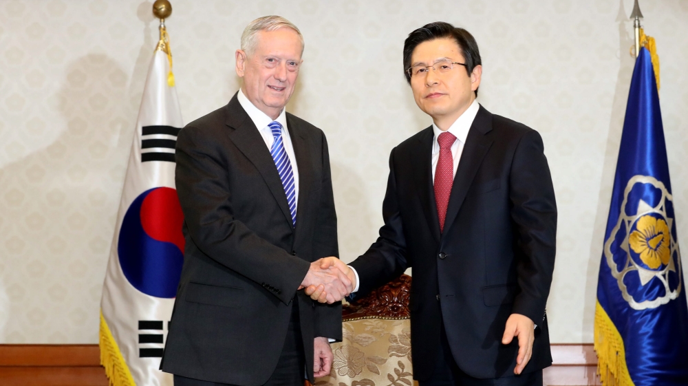 US Defense Secretary James Mattis visits South Korea