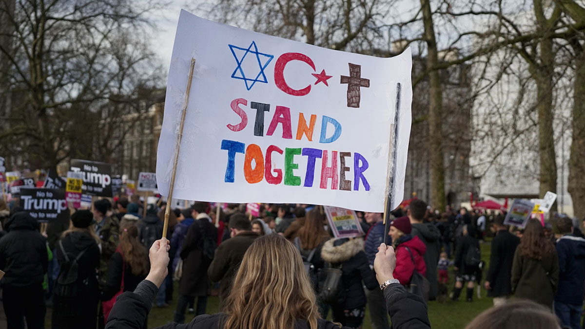 Trump protest London
