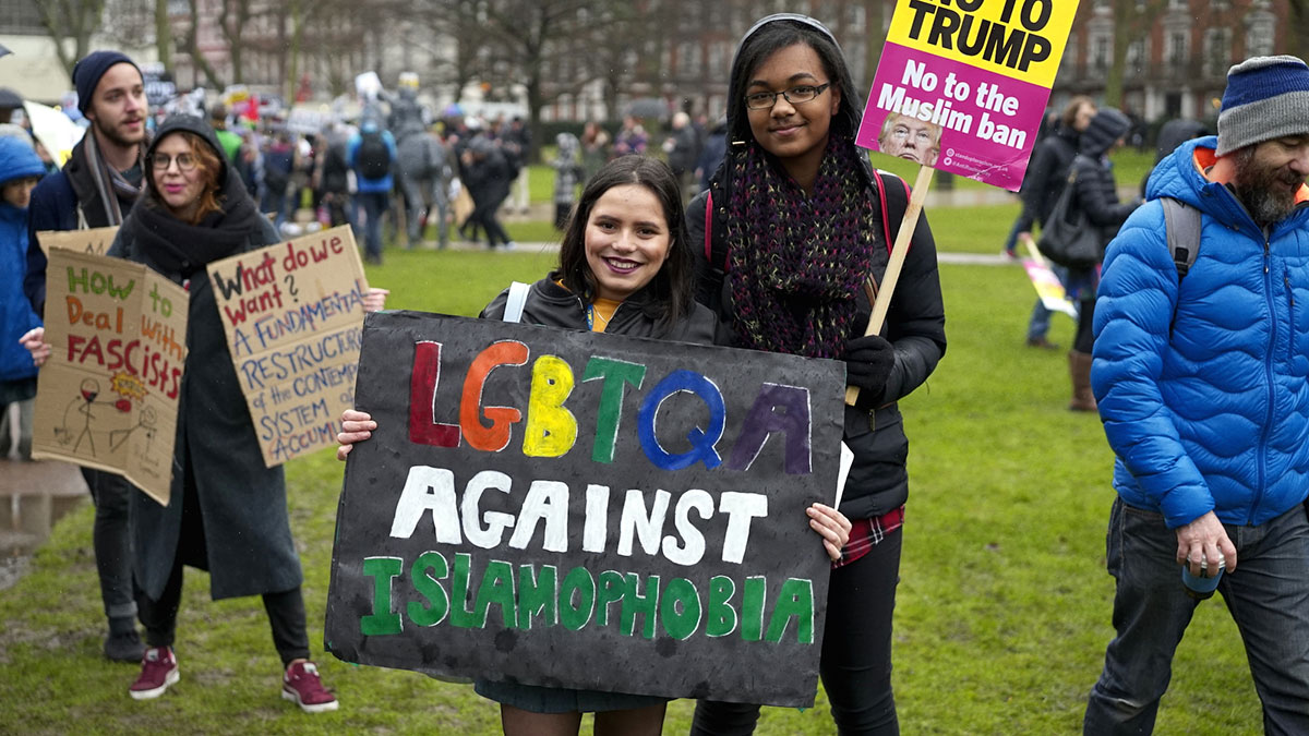 Trump protest London