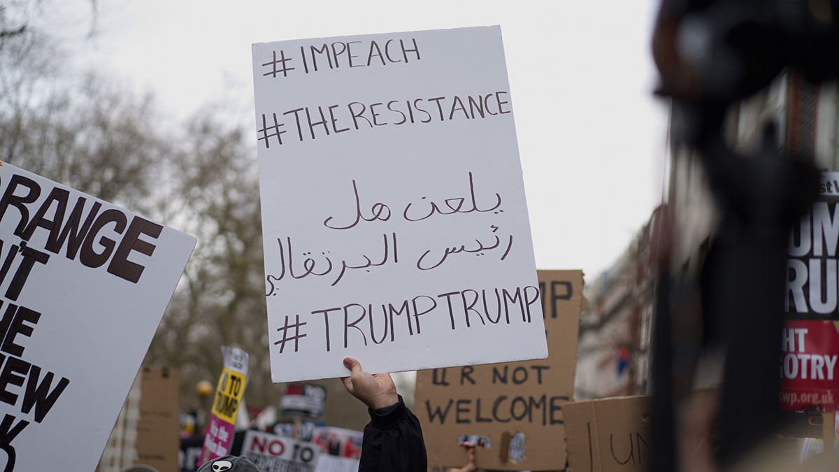 Trump protest London