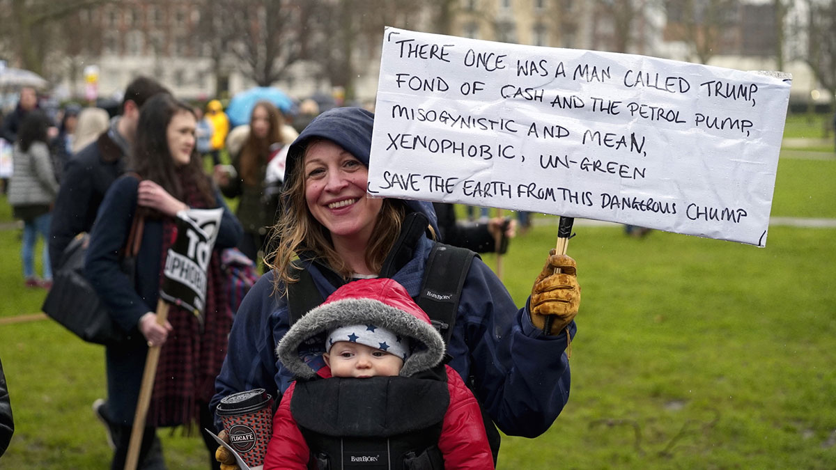 Trump protest London
