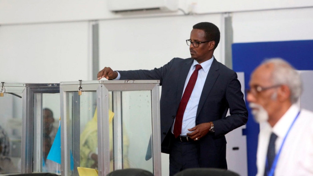 Fears of attacks by al-Shabab limited the election to the country's legislators [Feisal Omar/Reuters]