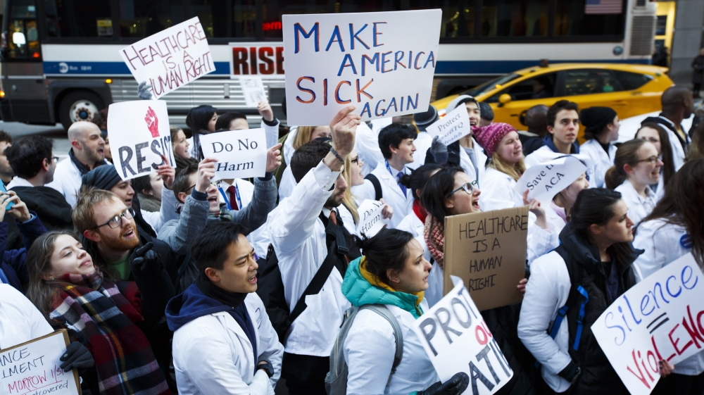 Obamacare protest
