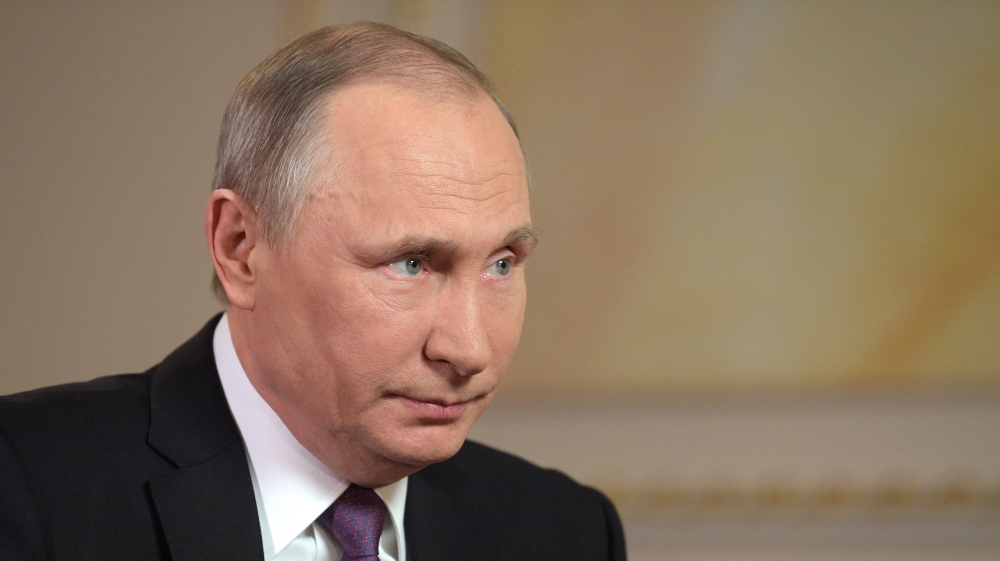 Russian President Vladimir Putin gives interview to Mir Television and Radio Broadcasting Company