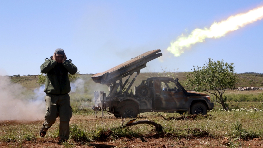 A rebel fighter in Syria
