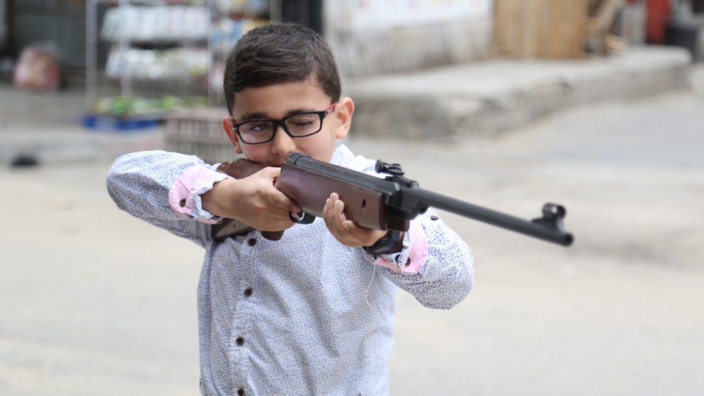Gaza bird hunter