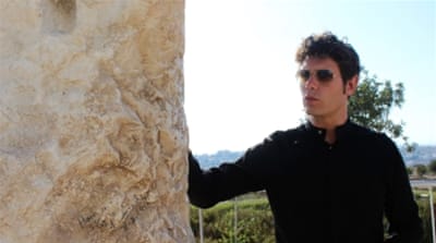 Iraqi/Dutch artist Athar Jabar created Stone - Opus 15, a Palestinian stone installation that explores the importance of stone in the religious and everyday landscape of Jerusalem [Nigel Wilson/Al Jazeera]