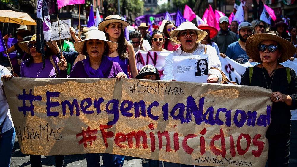 March against femicide in Mexico