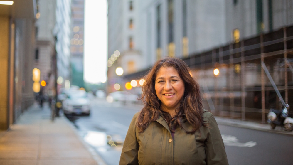 Claudia Galindo says she felt cut off when she arrived in the United States [Carolyn Bick/Al Jazeera]
