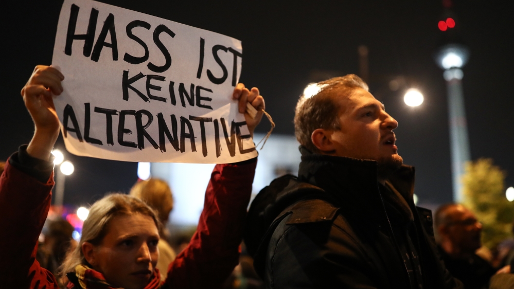 The far-right AfD party will enter the German parliament for the first time [Maja Hitij/Getty]