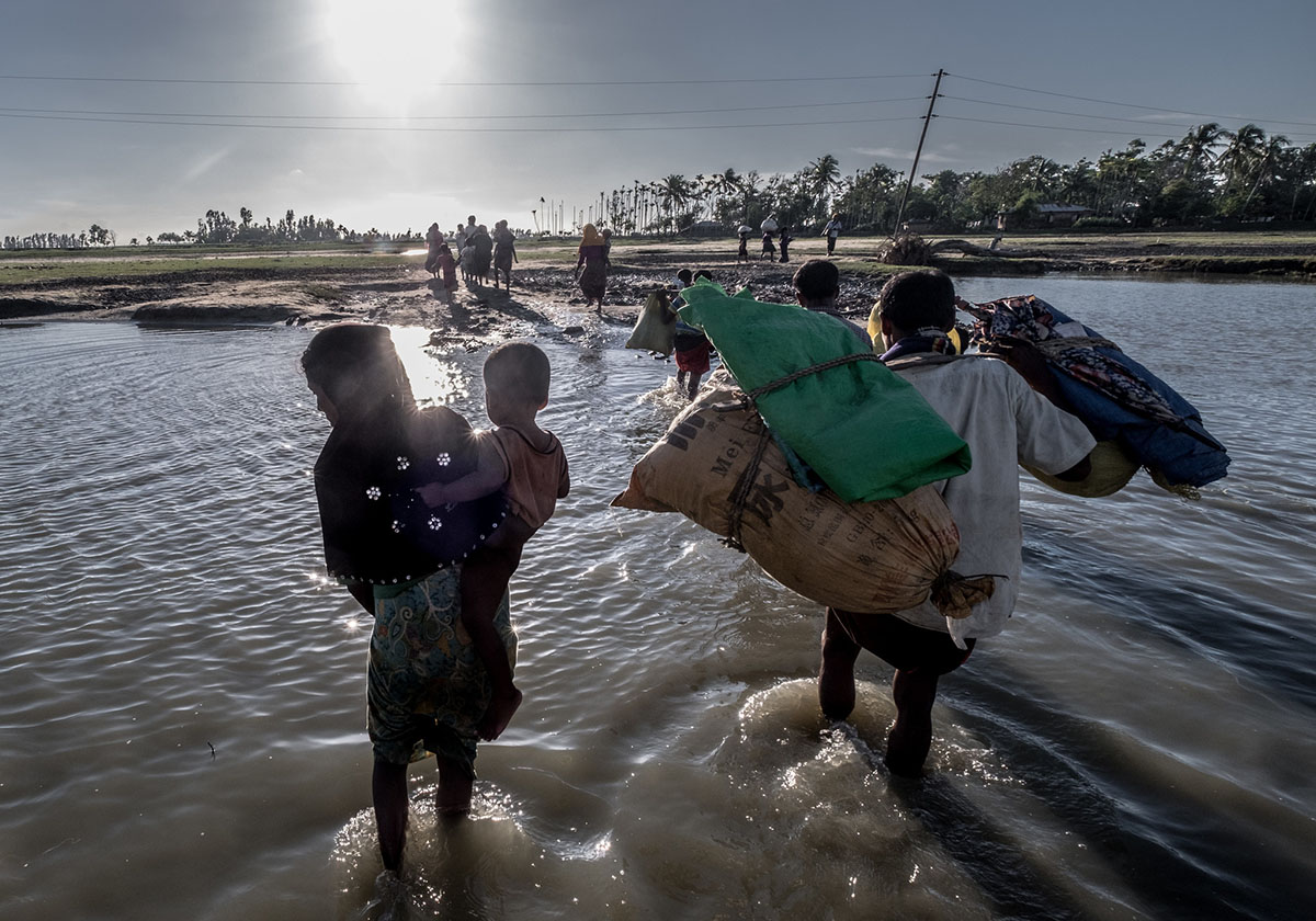 Laila, tracing her journey as she fled to Bangladesh