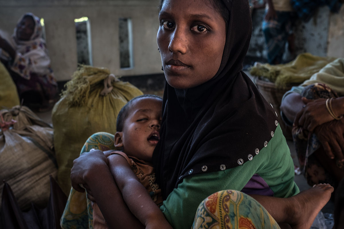 Laila, tracing her journey as she fled to Bangladesh