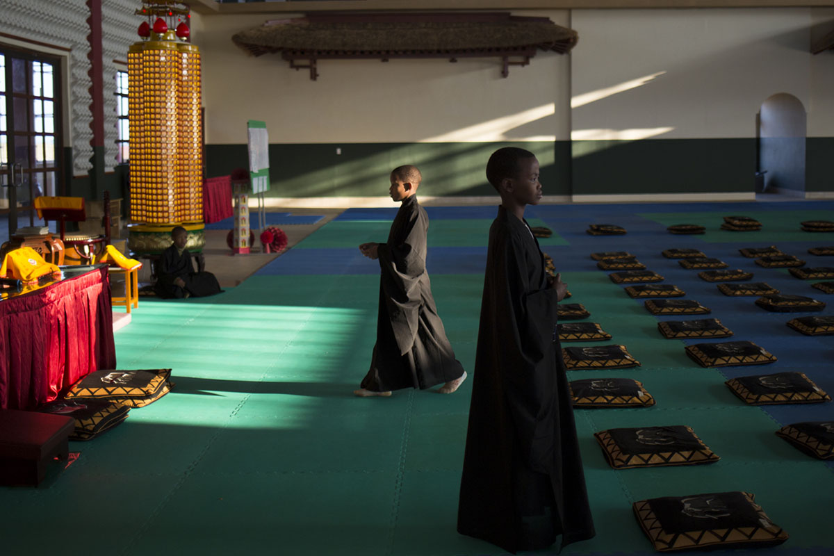 Orphans in Swaziland and Lesotho learning Mandarin, Buddhism and Kung Fu
