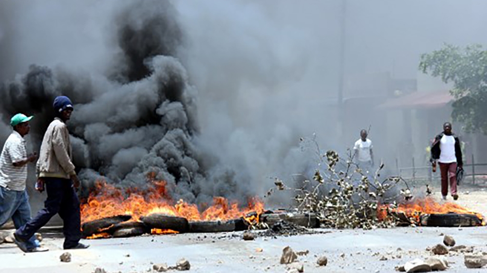 zambia riot protest