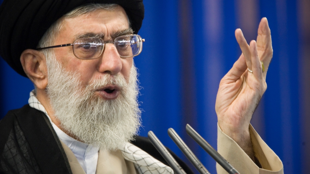 Iran''s Supreme Leader Ayatollah Ali Khamenei speaks during Friday prayers in Tehran