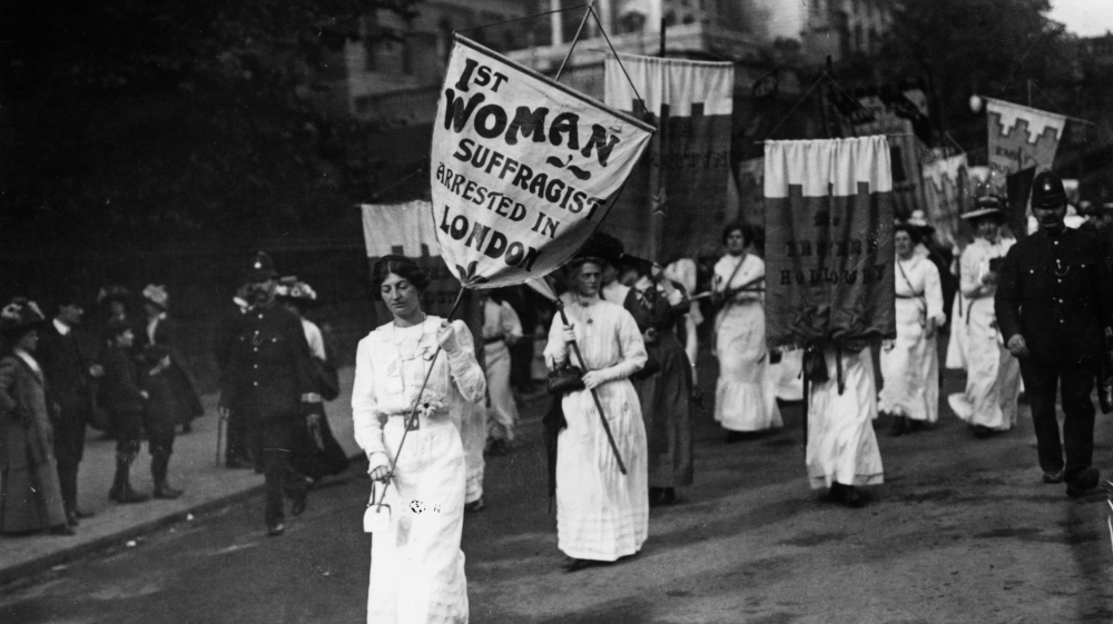 Mukherjee, an historian of the British Empire and Indian subcontinent, says inspiration should also be drawn from suffrage movements in other countries [Hulton Archive/Getty Images]