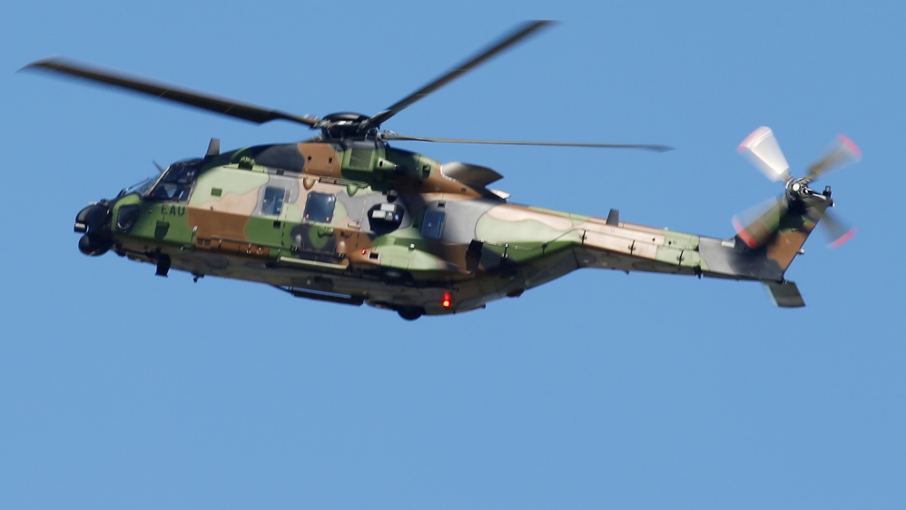 NH90 military helicopter