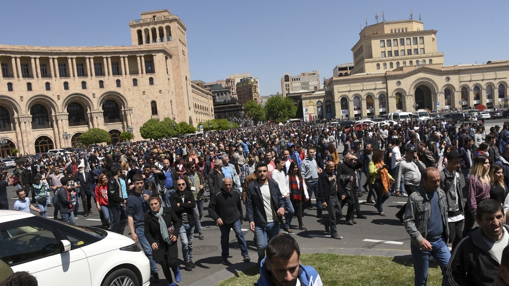 
Sargsyan has effectively been in charge of Armenia since 2008 [PAN Photo via AP]

