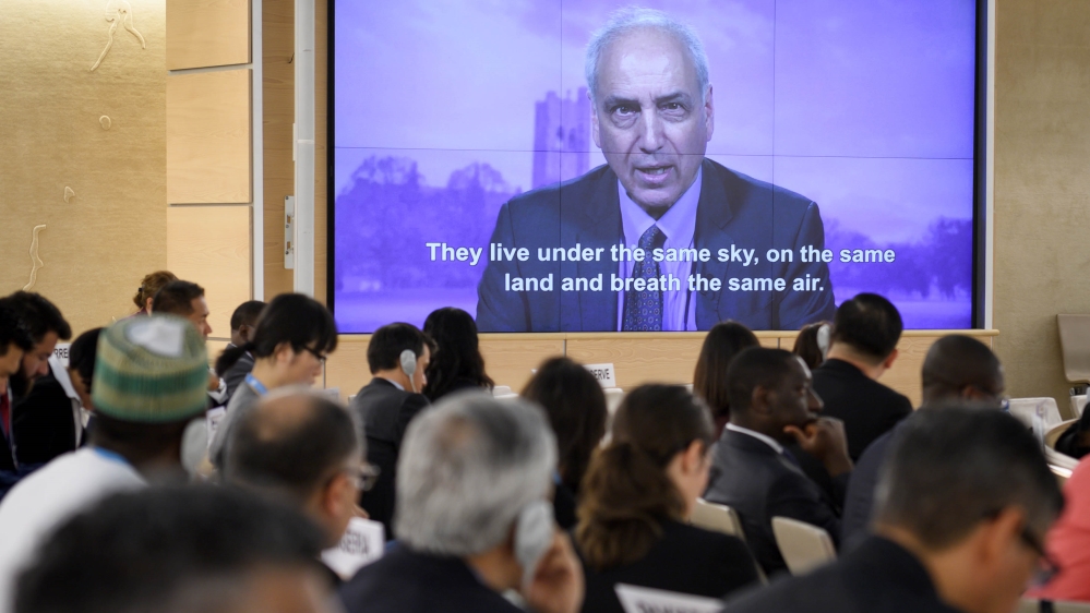 UN human rights council Gaza