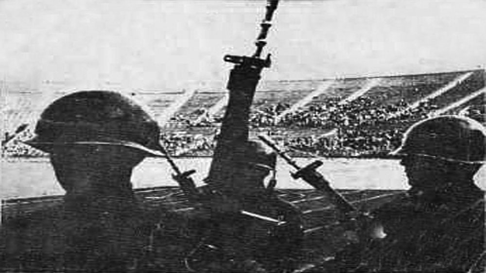Estadio Nacional in Santiago, Chile, was used as a detention and torture centre for thousands of people after the 1973 coup that overthrew President Salvador Allende [Ed Fundamentos, Buenos Aires] 