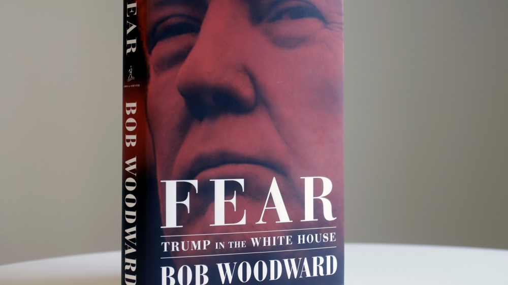 A copy of Bob Woodward''s "Fear"