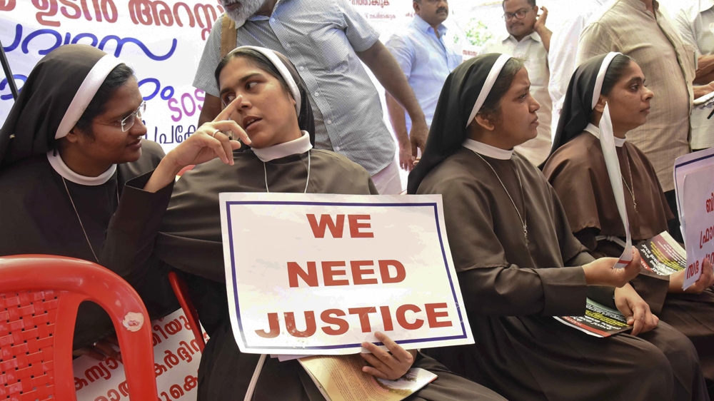 Indian nun protest