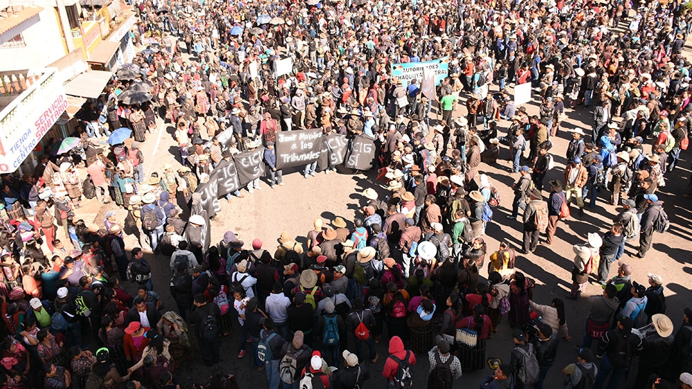 CICIG protest