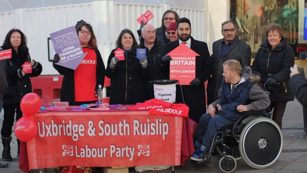 Milani, third from left, is trying to overturn a majority of 5,000 [Courtersy: Ali Milani]