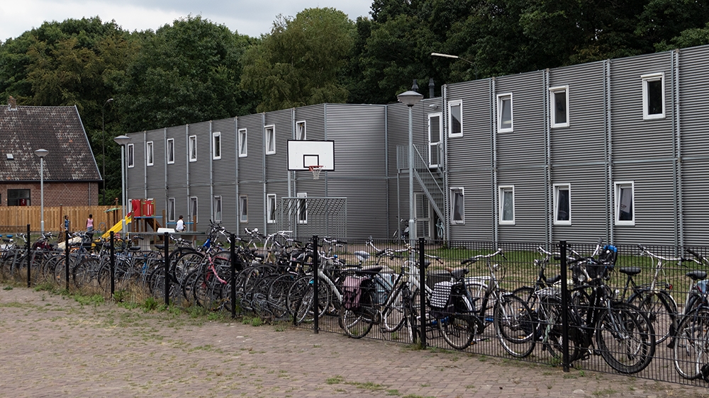 Overview of the Gilze en Rijen Reception Center [Je-Seung Lee/Al Jazeera]