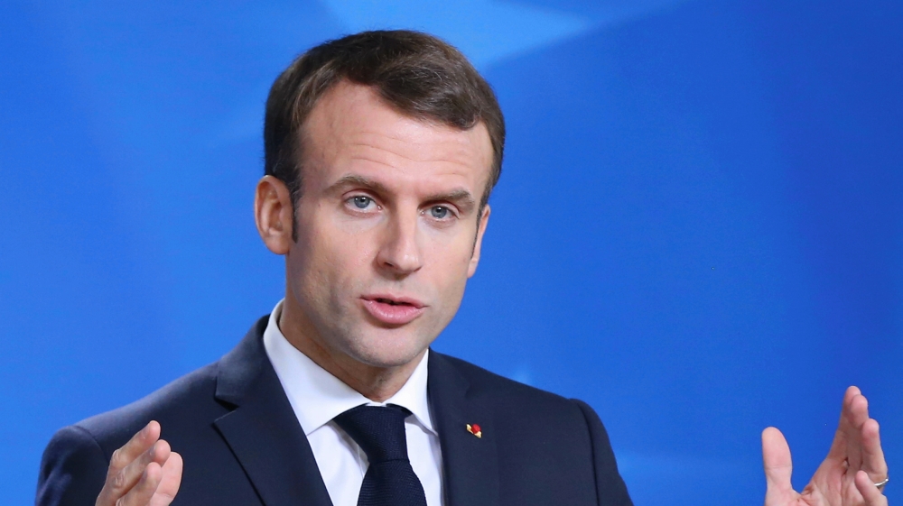 French President Emmanuel Macron in Brussels