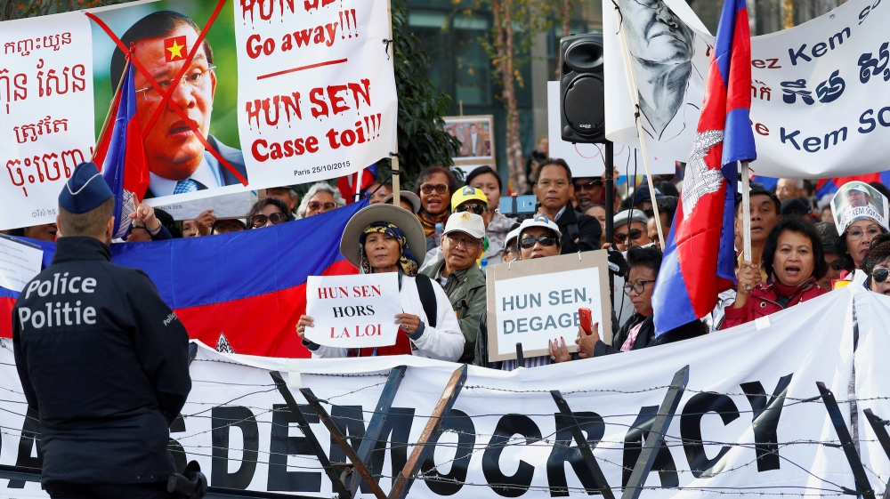 Cambodia protest Reuters