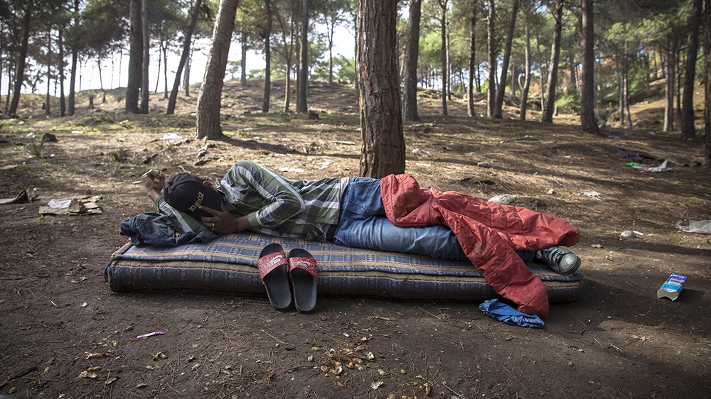 morocco tangier forest sub-saharan migrants