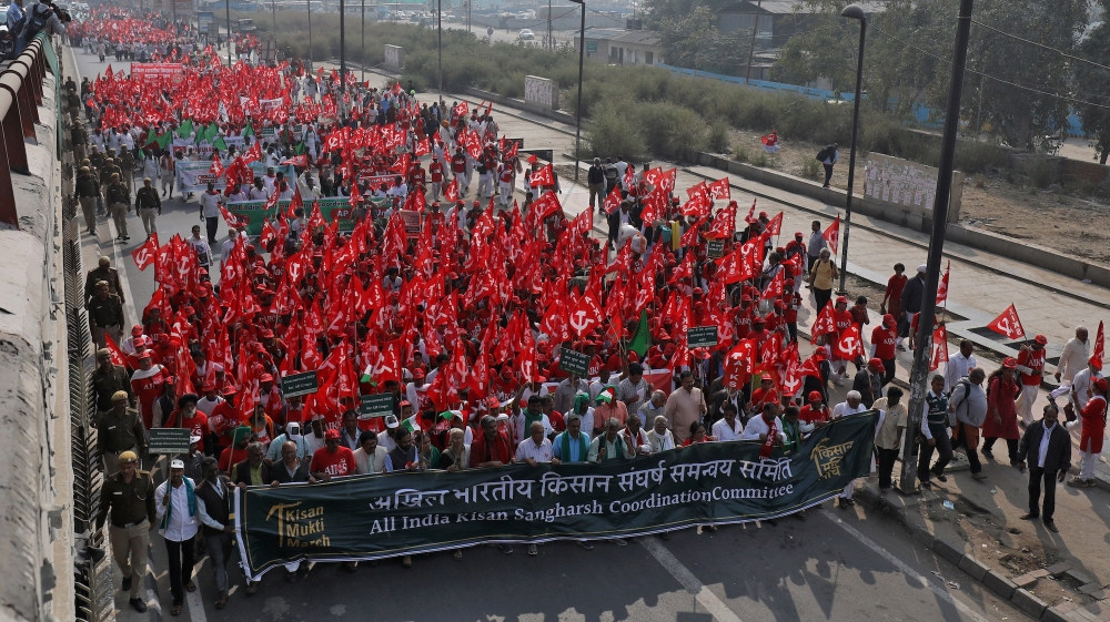 Farmers have staged protests as agriculture sector has performed poorly [Anushree Fadnavis/Daylife]