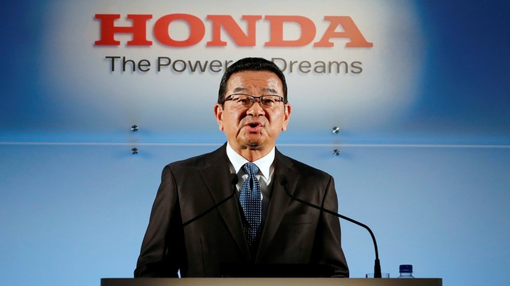 Honda Motor Chief Executive Takahiro Hachigo