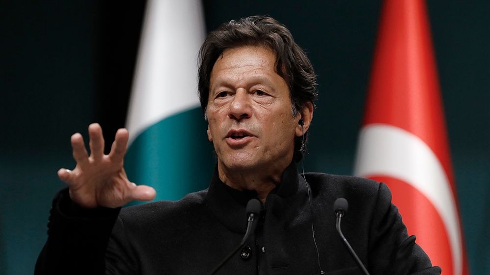 Pakistan''s Prime Minister Imran Khan speaks during a joint news conference with Turkey''s President Recep Tayyip Erdogan, in Ankara, Turkey, Friday, Jan. 4, 2019. Erdogan says his country will host the