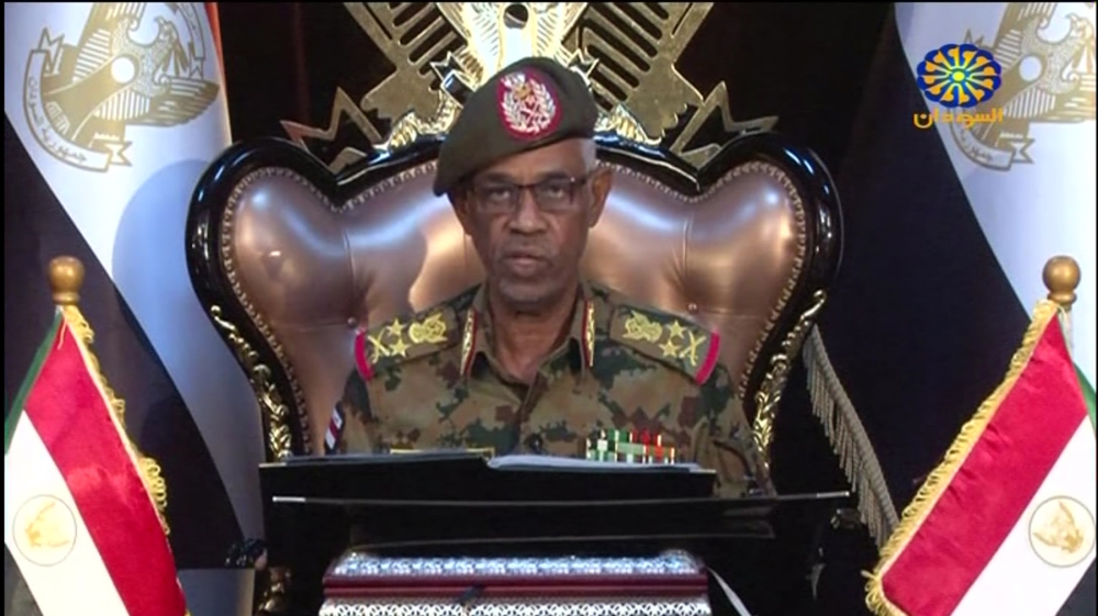 Awad Ibn Auf announced his resignation just a day after he was sworn in [Sudan TV/AFP]