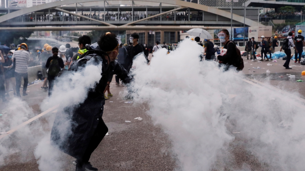 Protest to demand authorities scrap a proposed extradition bill with China, in Hong Kong