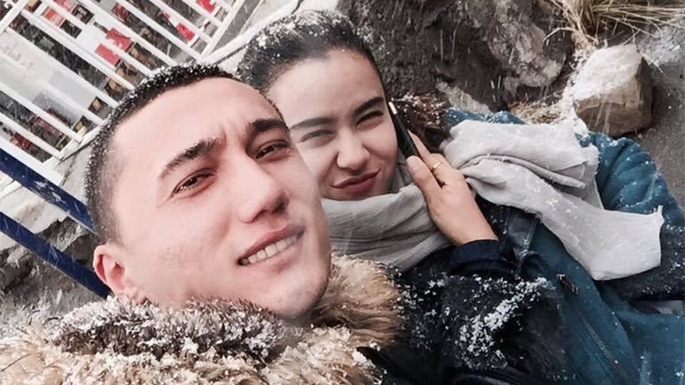 Sadam Abdusalem with his wife Nadila Wumaier. The Sydney resident hasn’t seen her in two years