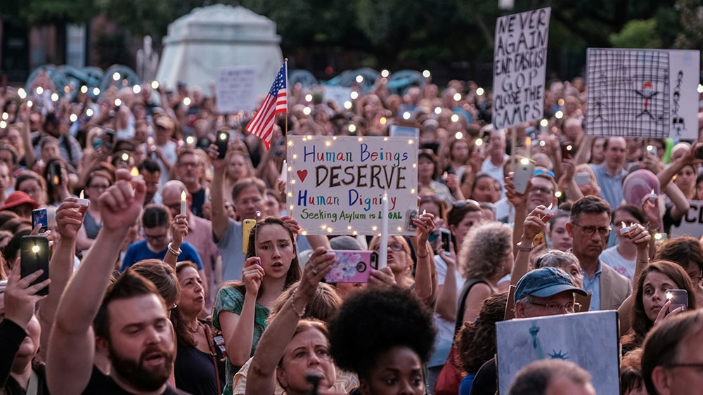 ICE raids - protest