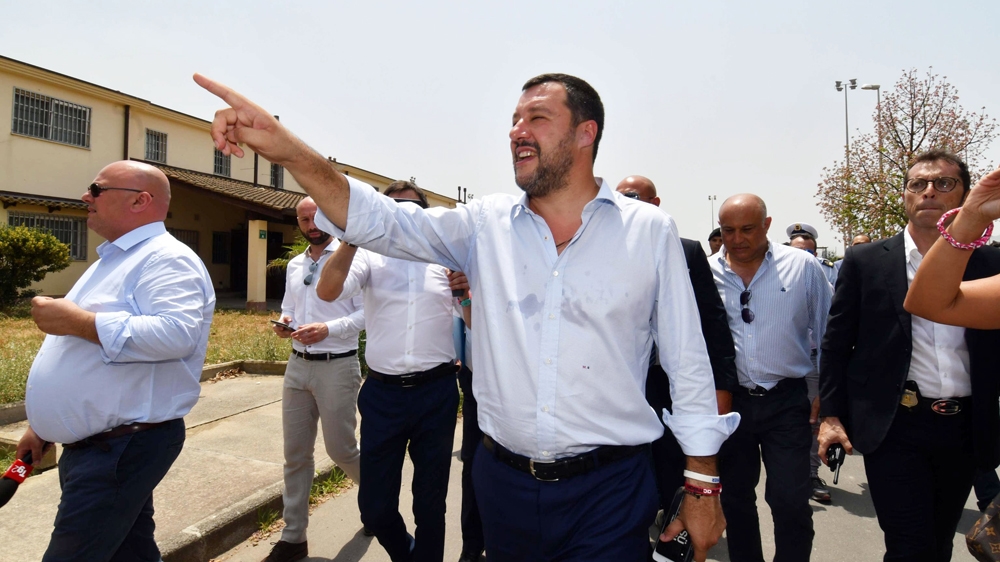 Mineo migration centre Salvini