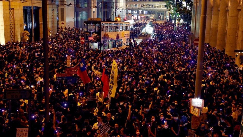 The financial hub has been rocked by months of mass protests