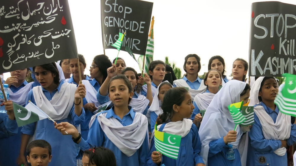 Kashmir hour protest in Pakistan