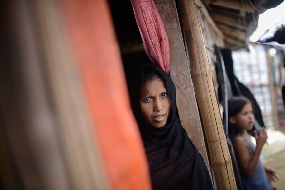 Safina Begum lives in Salbagan refugee camp for said, i dont want to go back there, they killed my family members in front of me, i believe they gona killed us if we go there. Mahmud Hossain Opu/ Al J